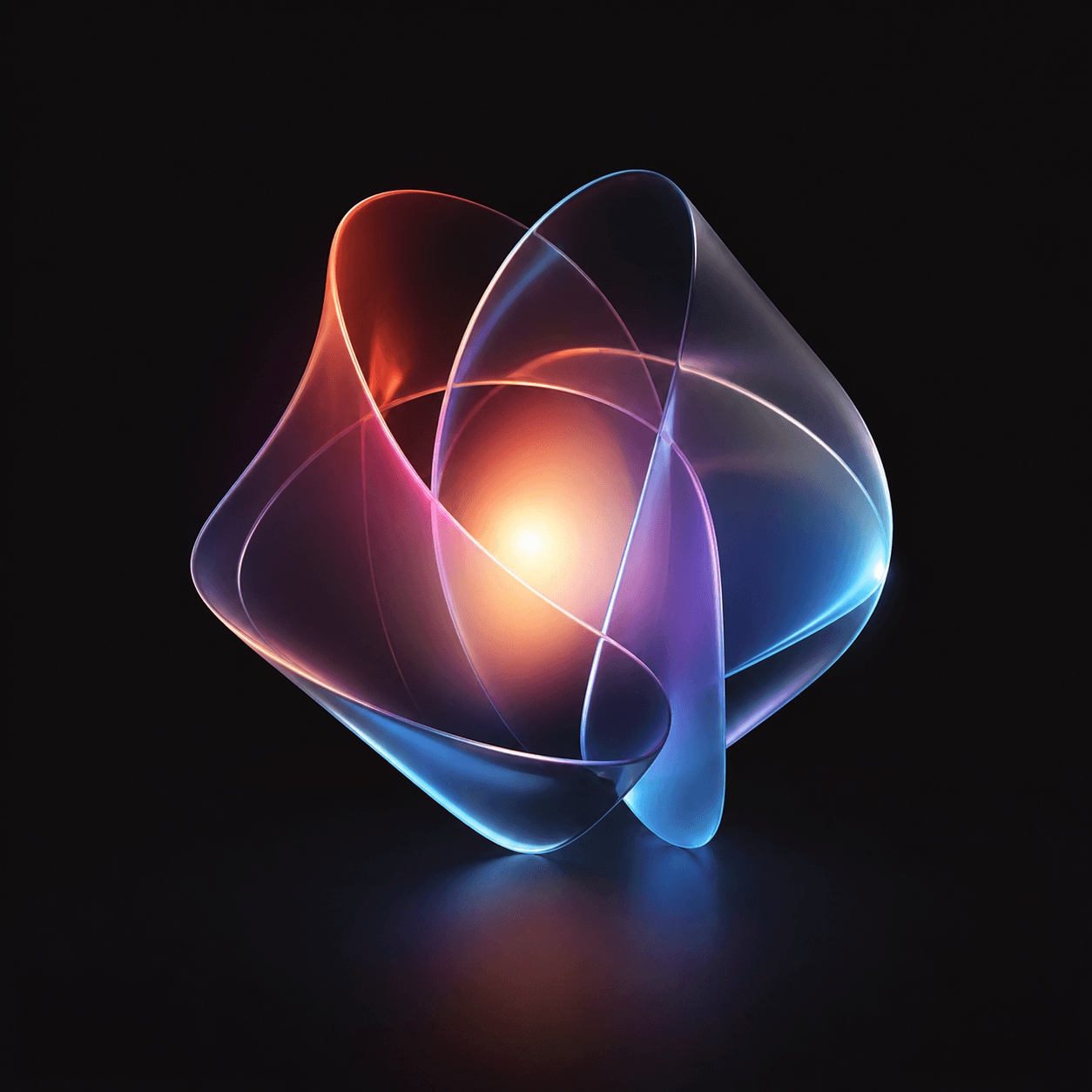 Abstract luminous Oearol brand form